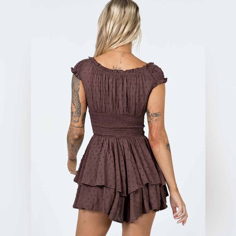 Princess Polly Chocolate Brown The Love Galore Romper - Picture 5 of 12